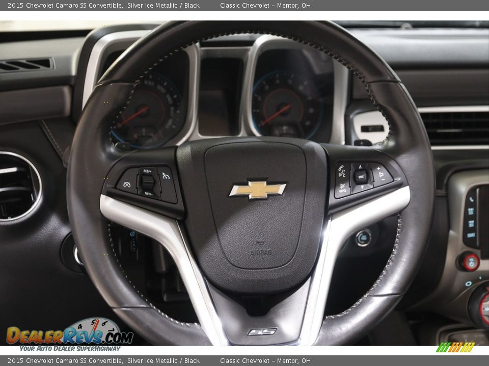 2015 Chevrolet Camaro SS Convertible Silver Ice Metallic / Black Photo #8