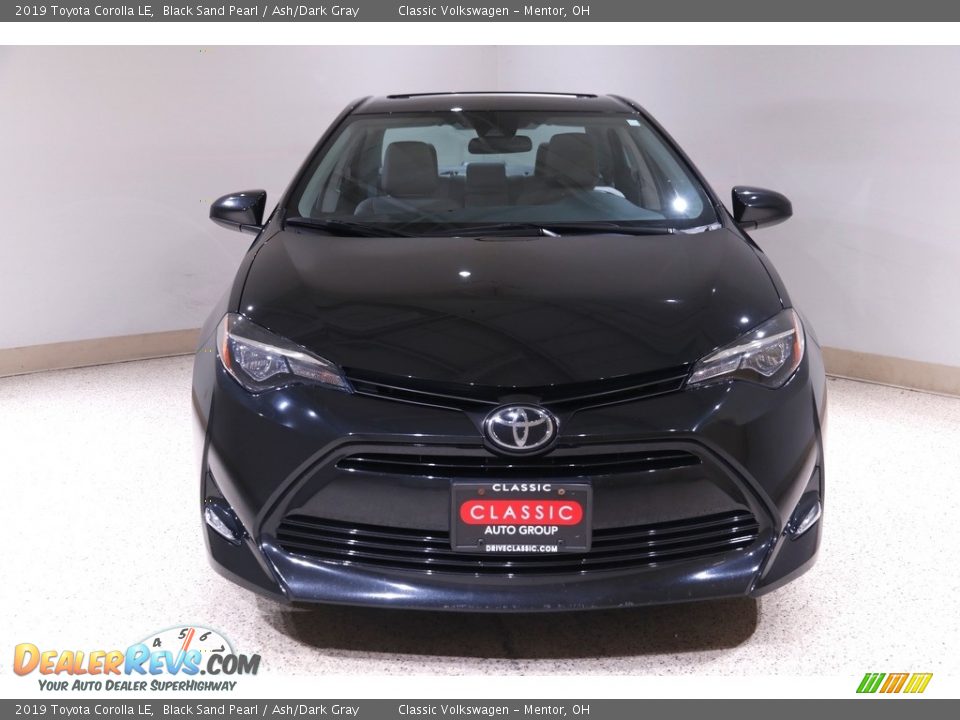 2019 Toyota Corolla LE Black Sand Pearl / Ash/Dark Gray Photo #2