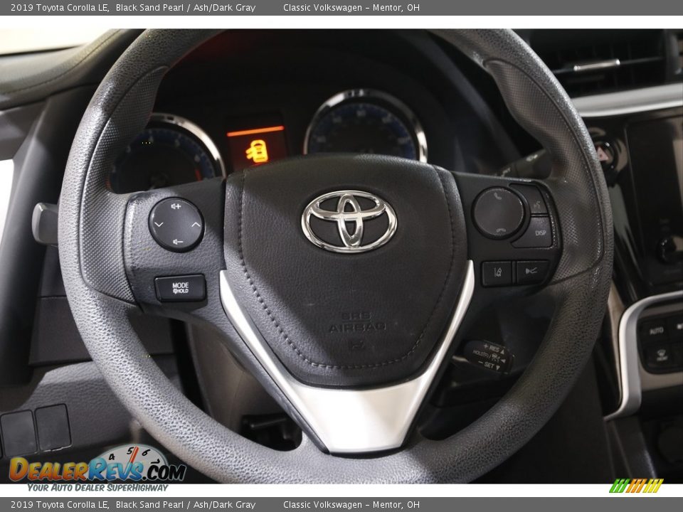 2019 Toyota Corolla LE Black Sand Pearl / Ash/Dark Gray Photo #6
