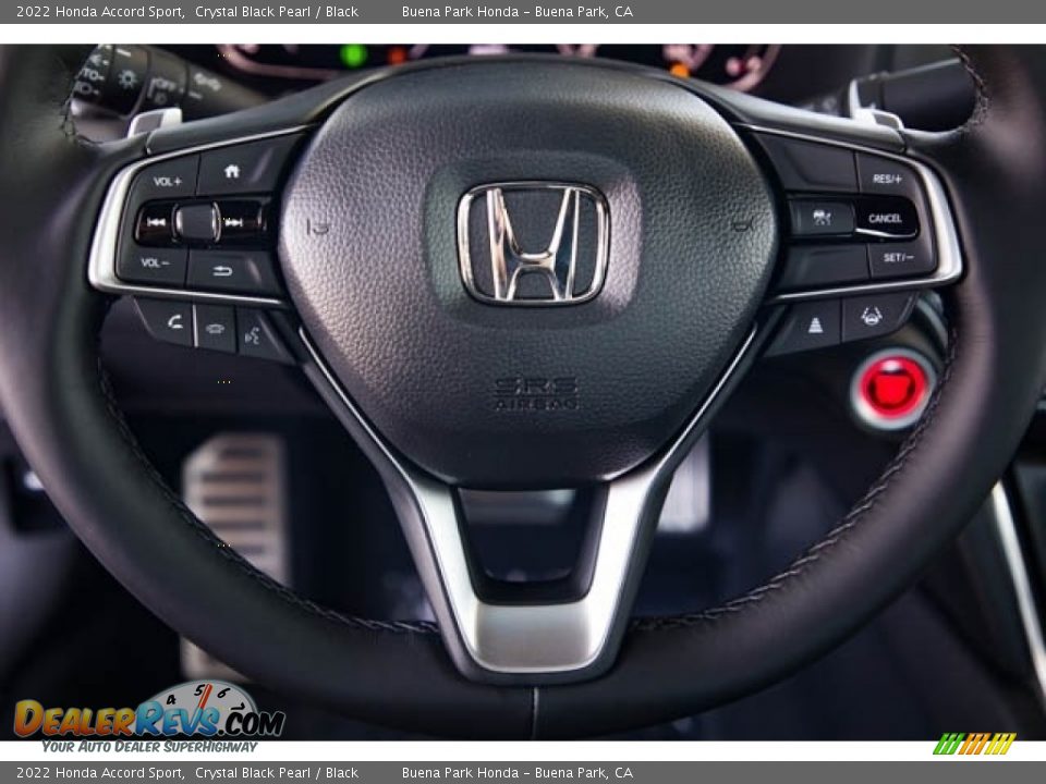 2022 Honda Accord Sport Crystal Black Pearl / Black Photo #19