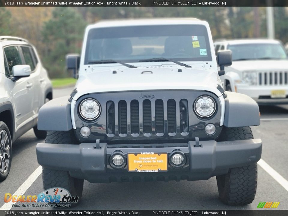 2018 Jeep Wrangler Unlimited Willys Wheeler Edition 4x4 Bright White / Black Photo #2