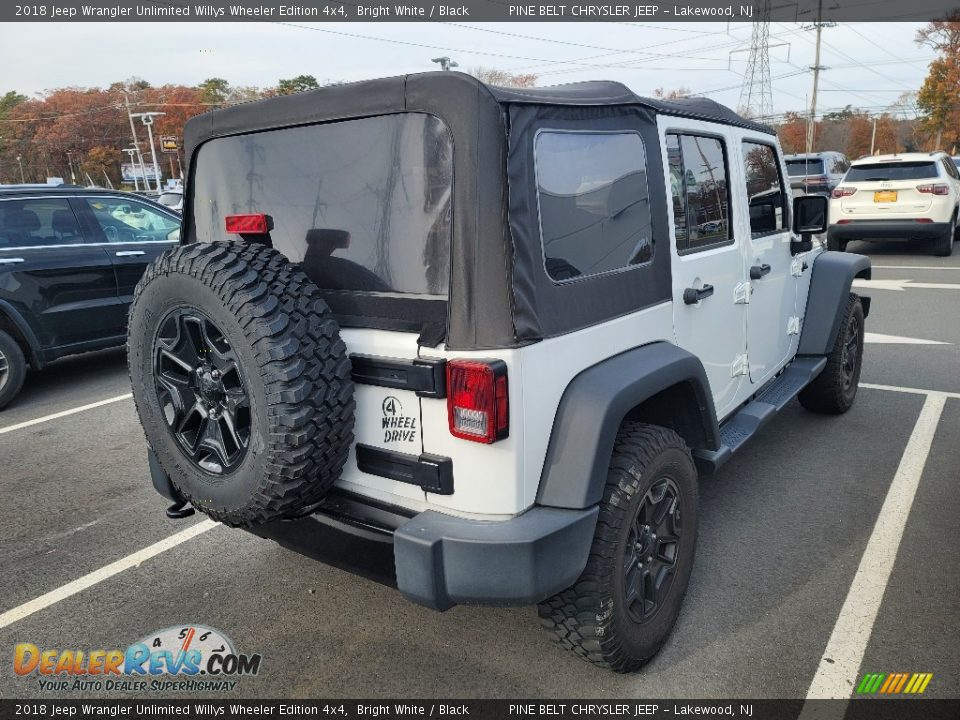 2018 Jeep Wrangler Unlimited Willys Wheeler Edition 4x4 Bright White / Black Photo #3