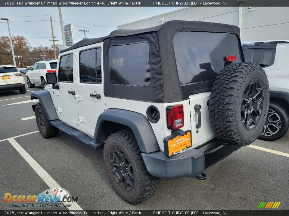 2018 Jeep Wrangler Unlimited Willys Wheeler Edition 4x4 Bright White / Black Photo #4