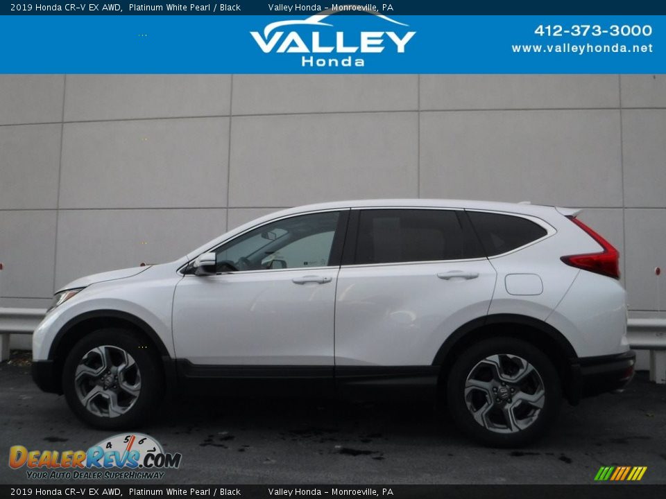 2019 Honda CR-V EX AWD Platinum White Pearl / Black Photo #2