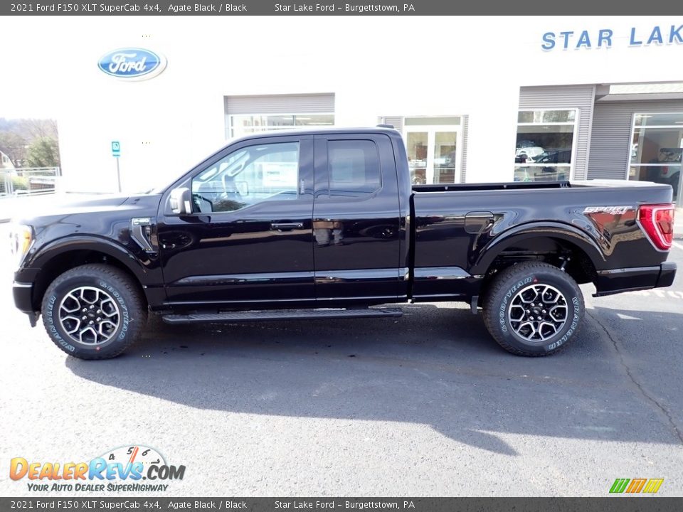 2021 Ford F150 XLT SuperCab 4x4 Agate Black / Black Photo #2