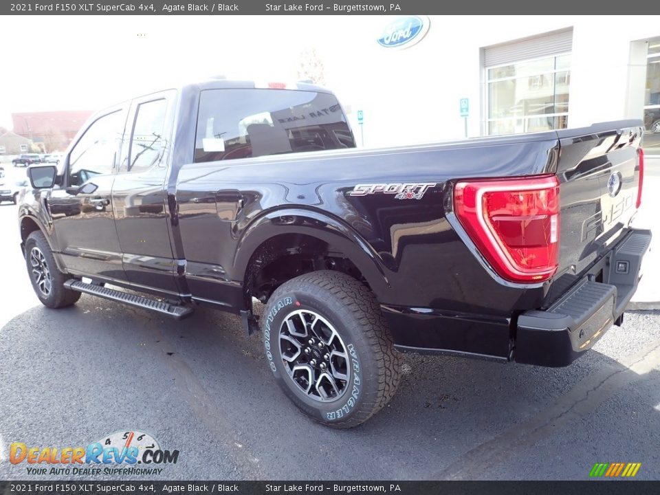 2021 Ford F150 XLT SuperCab 4x4 Agate Black / Black Photo #3