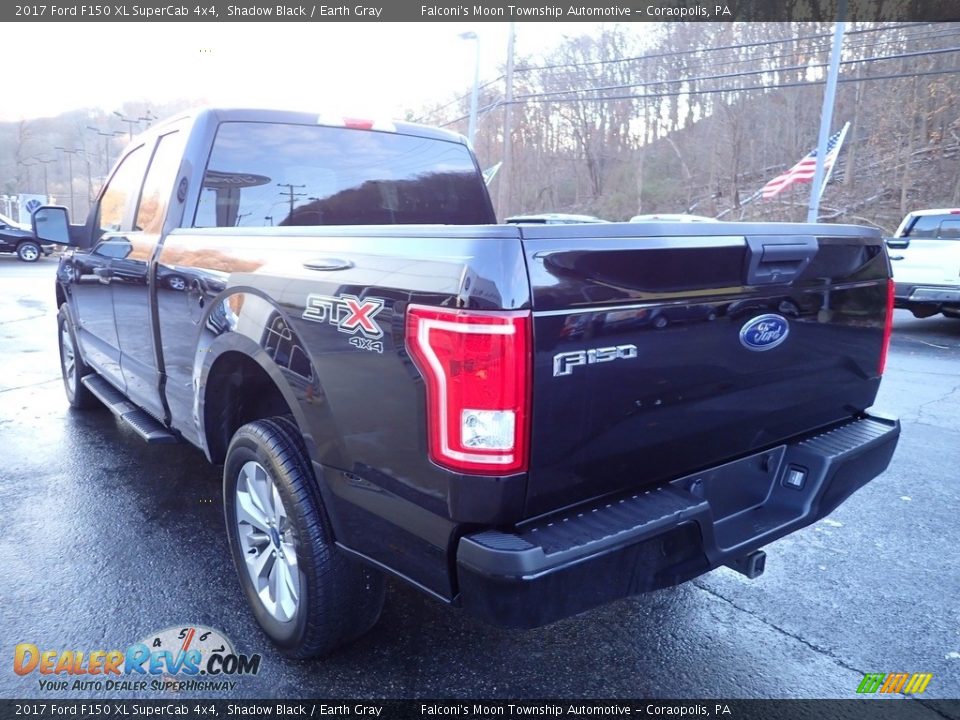 2017 Ford F150 XL SuperCab 4x4 Shadow Black / Earth Gray Photo #4