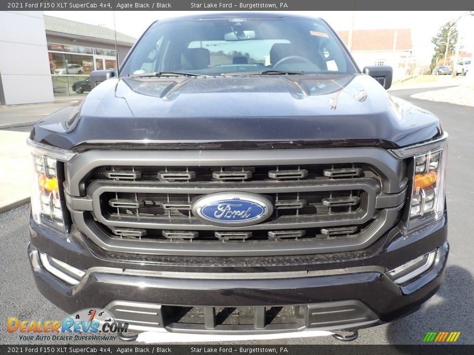 2021 Ford F150 XLT SuperCab 4x4 Agate Black / Black Photo #8