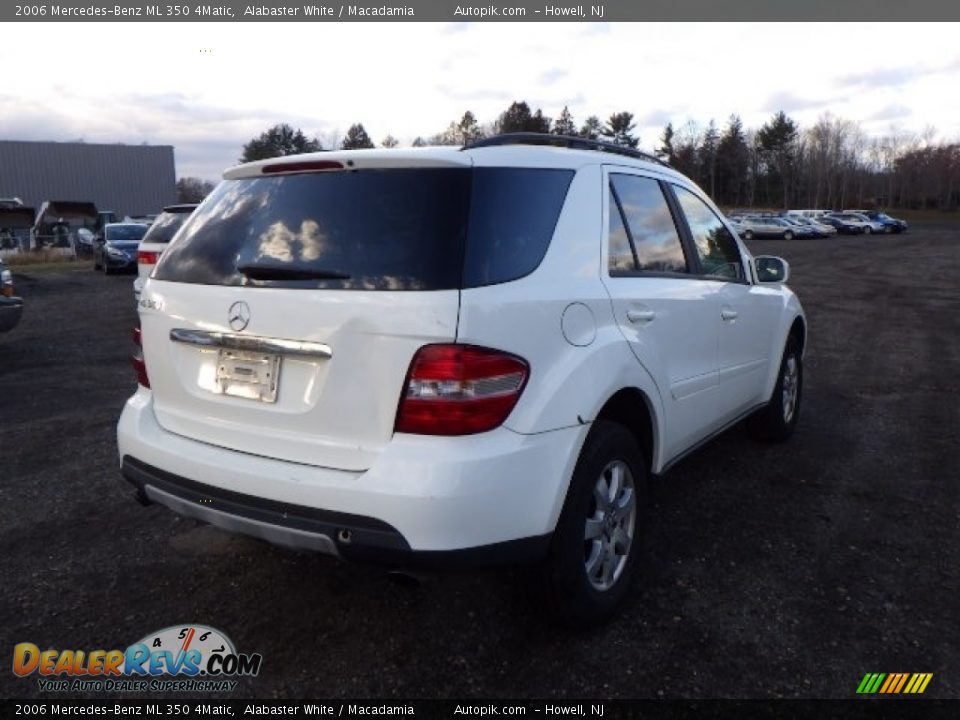 2006 Mercedes-Benz ML 350 4Matic Alabaster White / Macadamia Photo #6