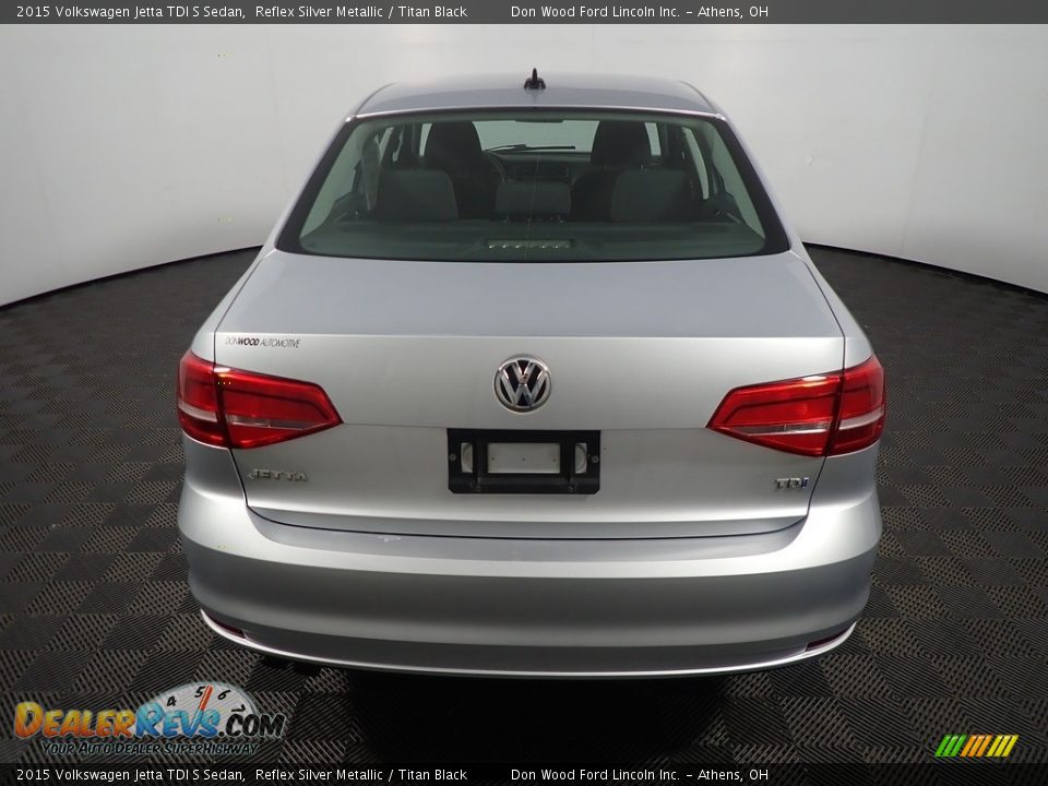 2015 Volkswagen Jetta TDI S Sedan Reflex Silver Metallic / Titan Black Photo #12