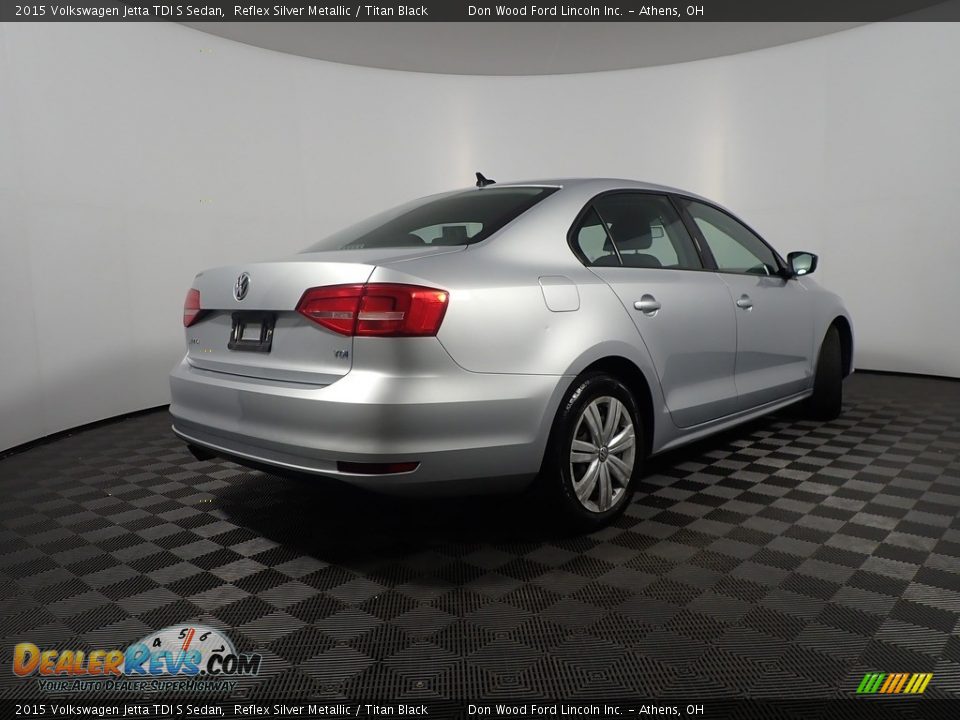 2015 Volkswagen Jetta TDI S Sedan Reflex Silver Metallic / Titan Black Photo #15