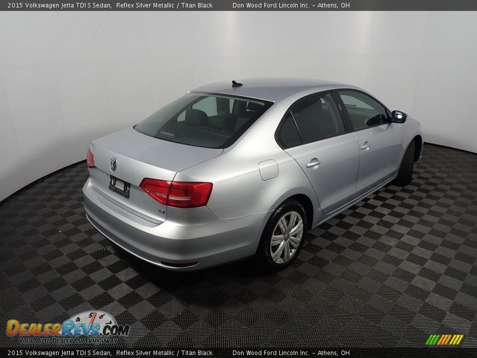 2015 Volkswagen Jetta TDI S Sedan Reflex Silver Metallic / Titan Black Photo #16