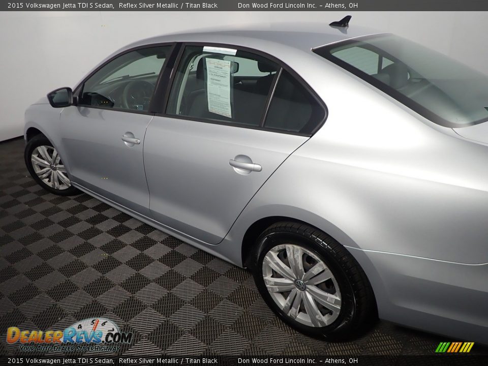 2015 Volkswagen Jetta TDI S Sedan Reflex Silver Metallic / Titan Black Photo #17