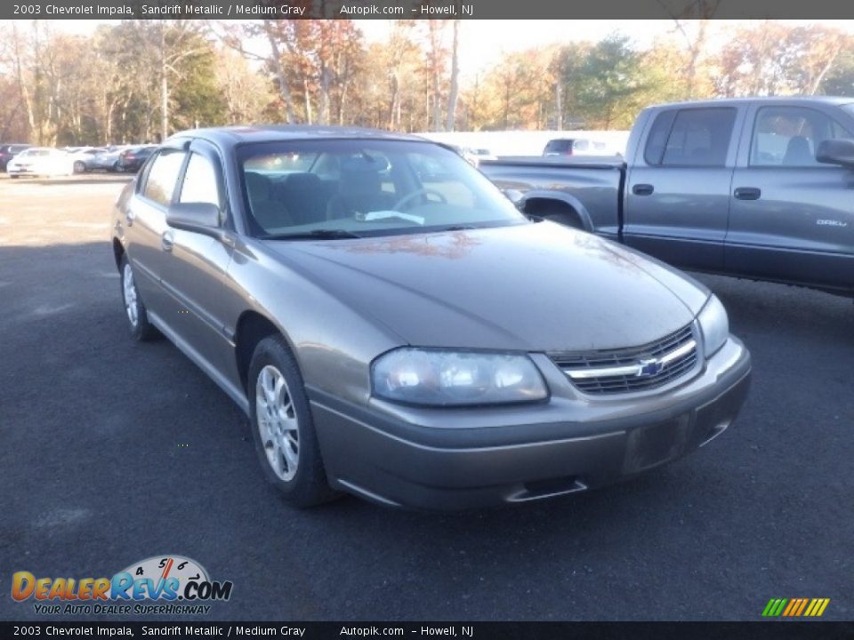 2003 Chevrolet Impala Sandrift Metallic / Medium Gray Photo #3