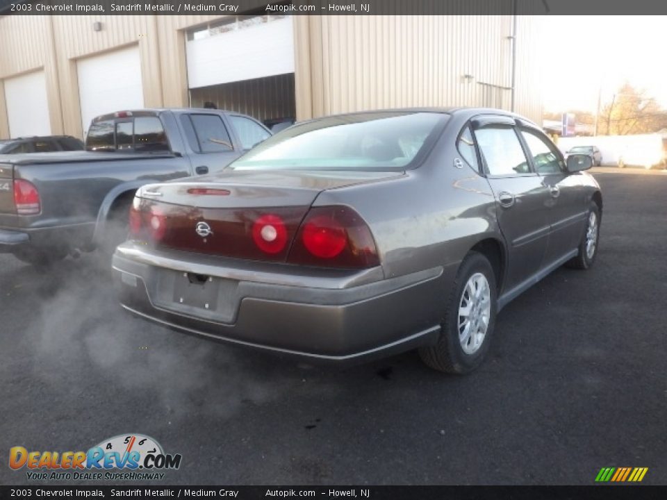 2003 Chevrolet Impala Sandrift Metallic / Medium Gray Photo #6