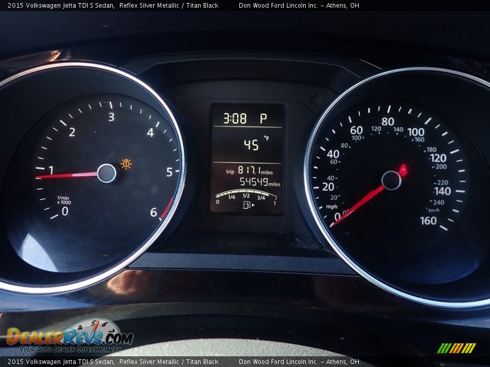 2015 Volkswagen Jetta TDI S Sedan Gauges Photo #28