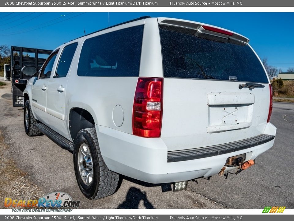 2008 Chevrolet Suburban 2500 LS 4x4 Summit White / Light Titanium/Dark Titanium Photo #6