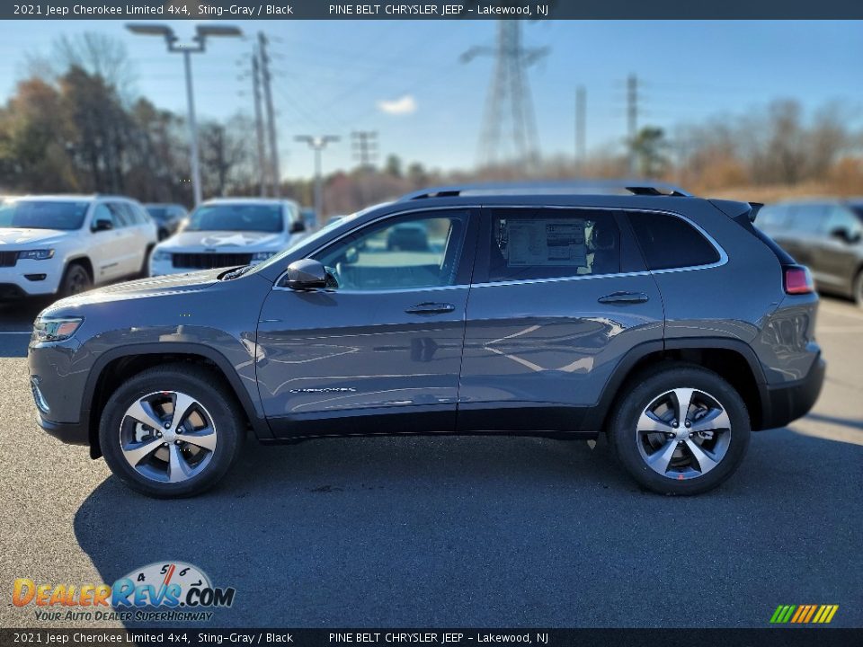 2021 Jeep Cherokee Limited 4x4 Sting-Gray / Black Photo #3