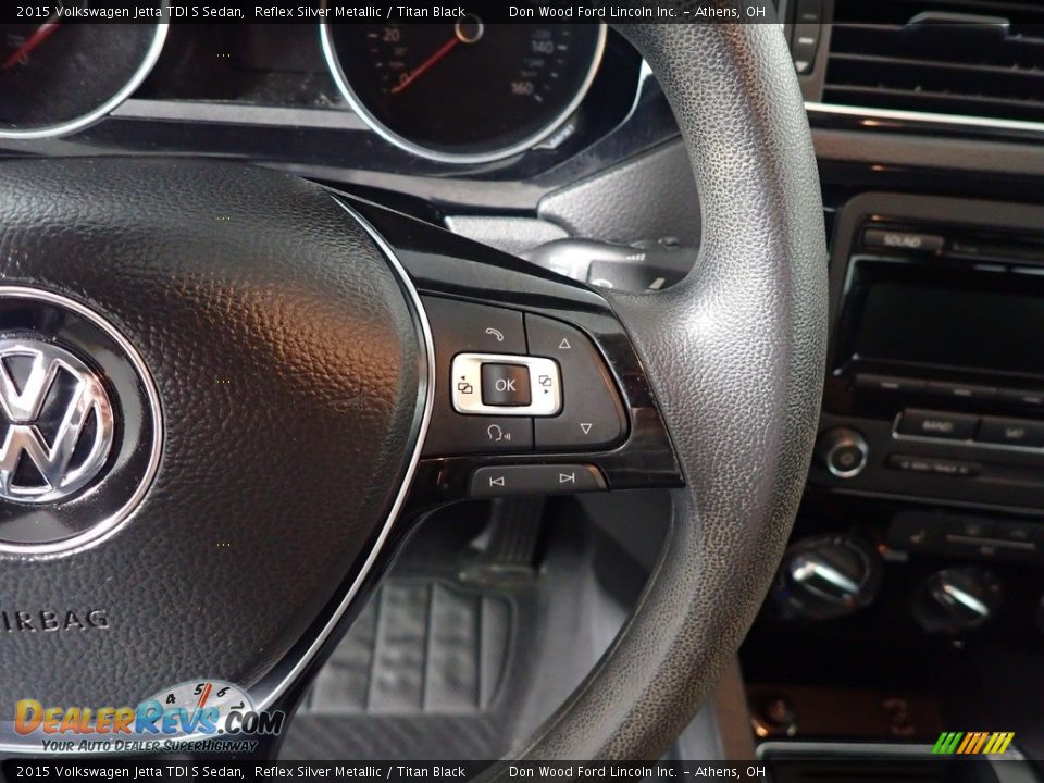 2015 Volkswagen Jetta TDI S Sedan Steering Wheel Photo #30