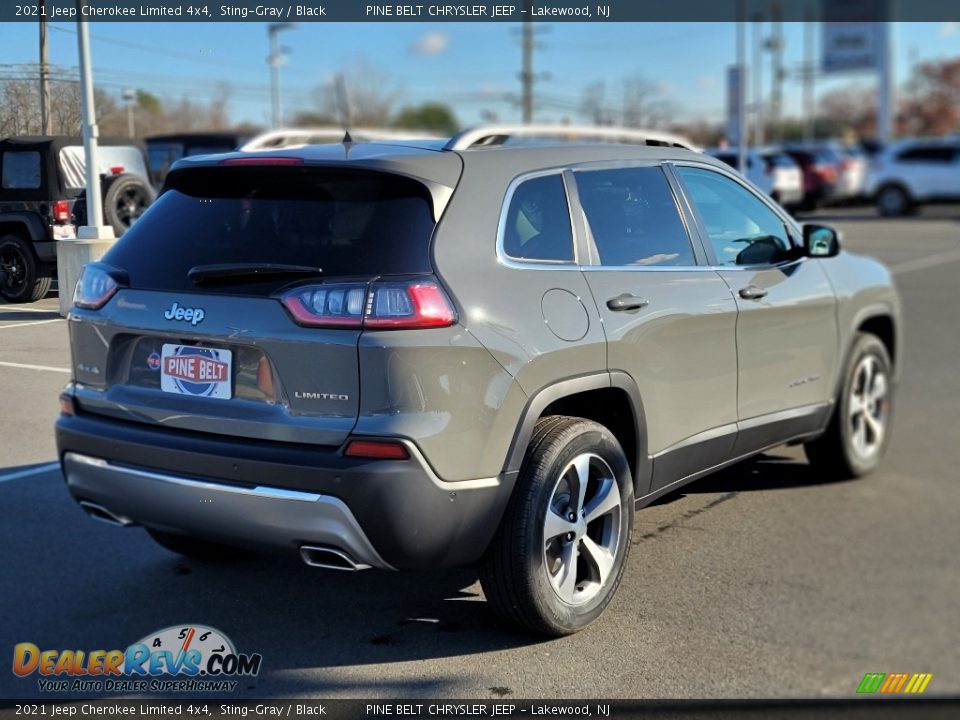 2021 Jeep Cherokee Limited 4x4 Sting-Gray / Black Photo #5