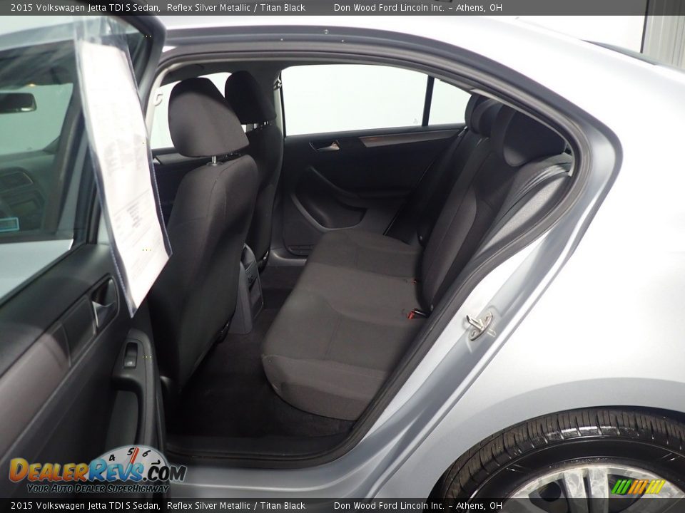 Rear Seat of 2015 Volkswagen Jetta TDI S Sedan Photo #36