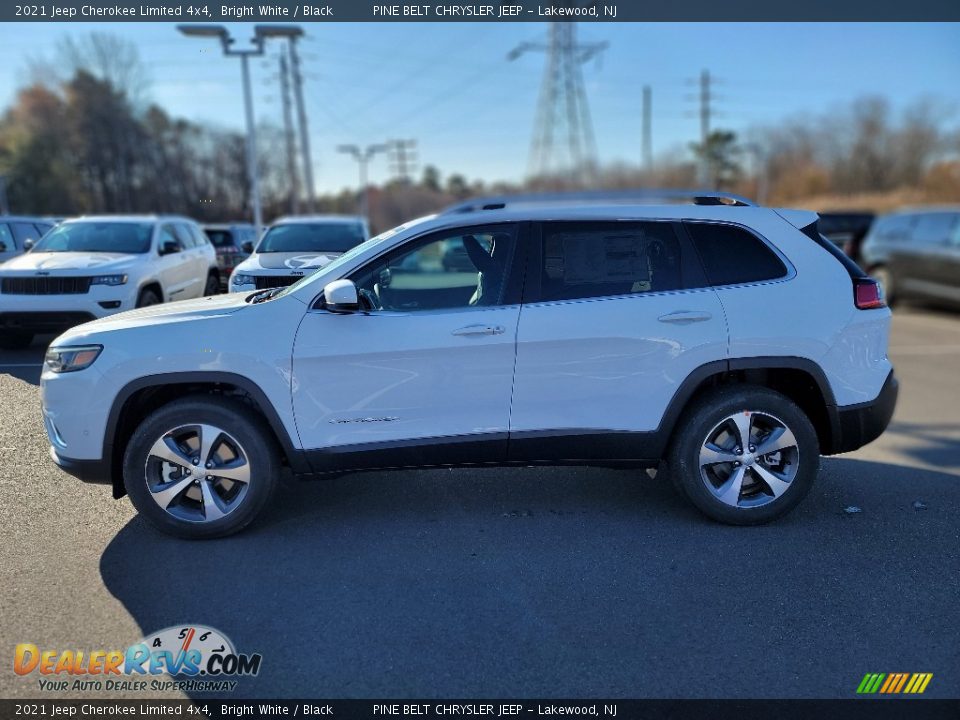 2021 Jeep Cherokee Limited 4x4 Bright White / Black Photo #3