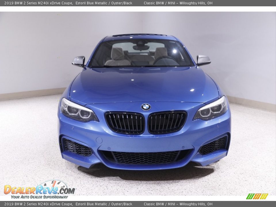 2019 BMW 2 Series M240i xDrive Coupe Estoril Blue Metallic / Oyster/Black Photo #2