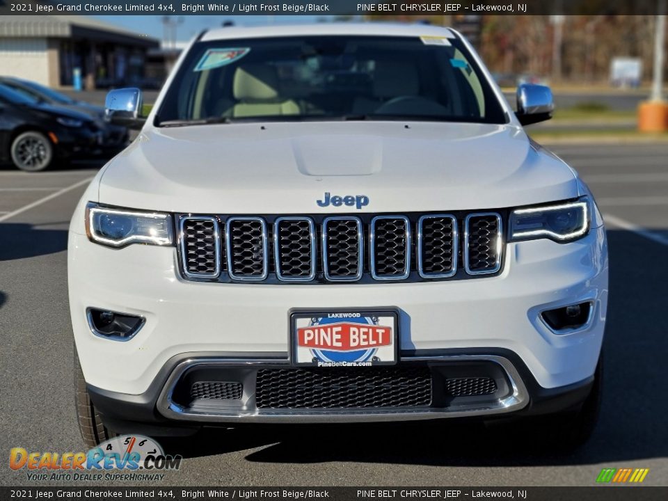 2021 Jeep Grand Cherokee Limited 4x4 Bright White / Light Frost Beige/Black Photo #2