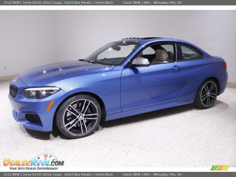 Estoril Blue Metallic 2019 BMW 2 Series M240i xDrive Coupe Photo #3