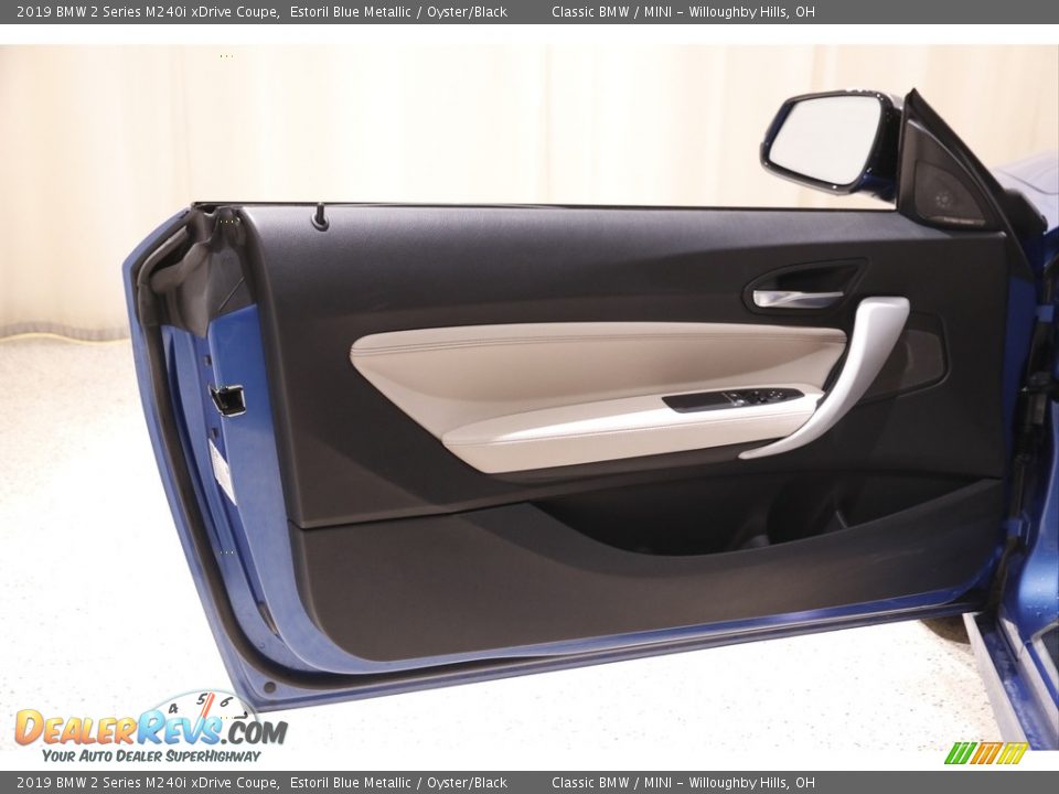 2019 BMW 2 Series M240i xDrive Coupe Estoril Blue Metallic / Oyster/Black Photo #4