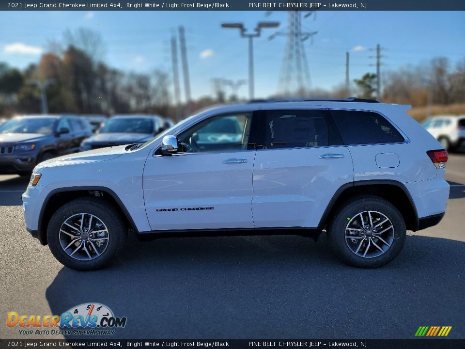 2021 Jeep Grand Cherokee Limited 4x4 Bright White / Light Frost Beige/Black Photo #3