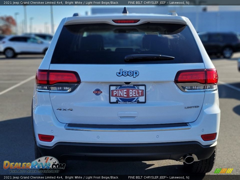 2021 Jeep Grand Cherokee Limited 4x4 Bright White / Light Frost Beige/Black Photo #4