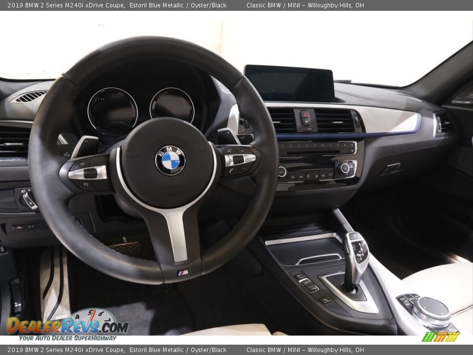 2019 BMW 2 Series M240i xDrive Coupe Estoril Blue Metallic / Oyster/Black Photo #6