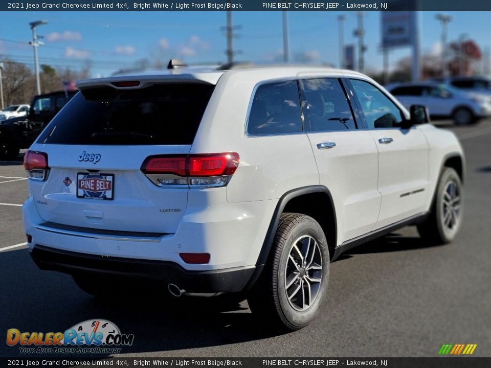 2021 Jeep Grand Cherokee Limited 4x4 Bright White / Light Frost Beige/Black Photo #5