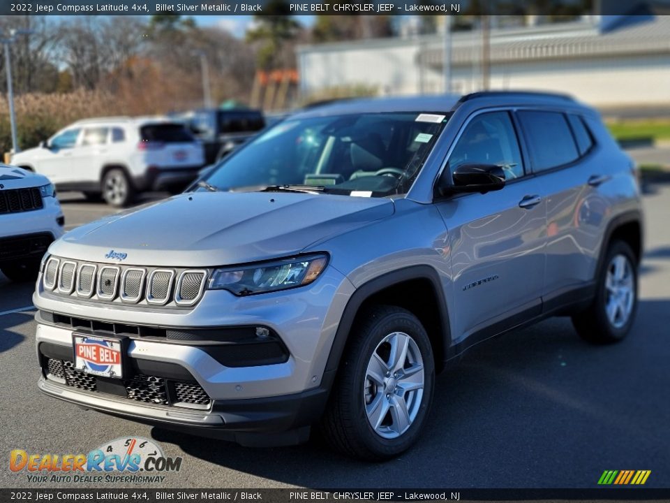2022 Jeep Compass Latitude 4x4 Billet Silver Metallic / Black Photo #1