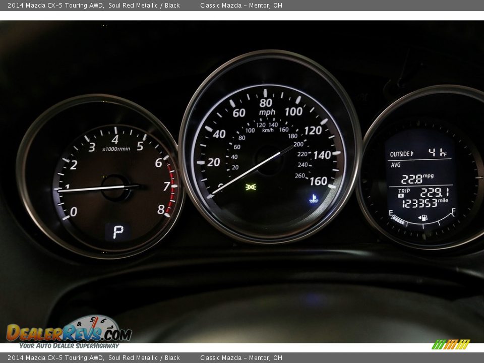 2014 Mazda CX-5 Touring AWD Soul Red Metallic / Black Photo #8