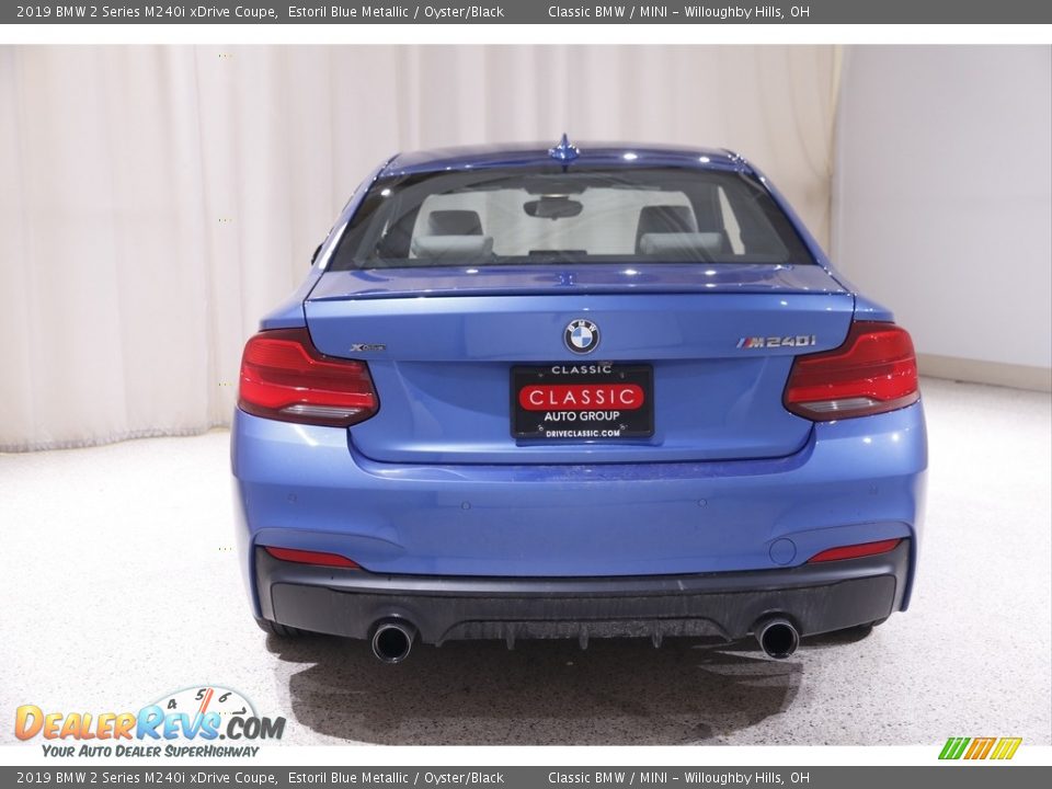 2019 BMW 2 Series M240i xDrive Coupe Estoril Blue Metallic / Oyster/Black Photo #18