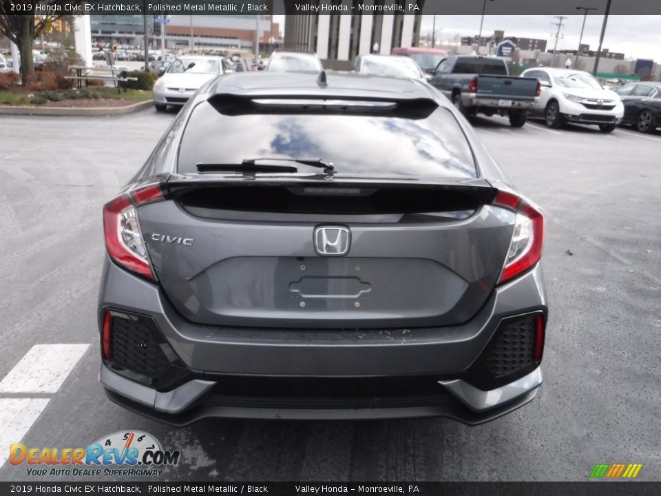 2019 Honda Civic EX Hatchback Polished Metal Metallic / Black Photo #8