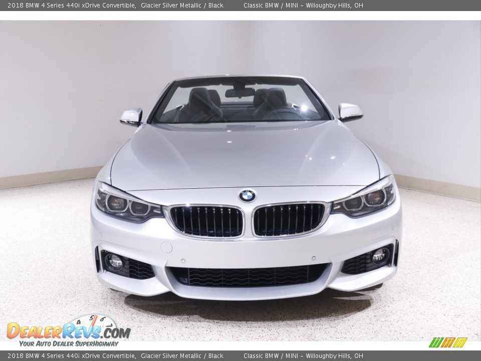 2018 BMW 4 Series 440i xDrive Convertible Glacier Silver Metallic / Black Photo #3