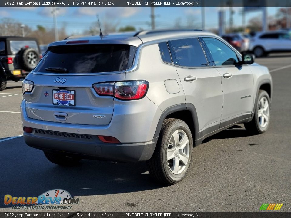 2022 Jeep Compass Latitude 4x4 Billet Silver Metallic / Black Photo #5