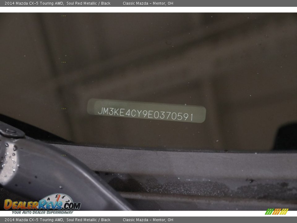 2014 Mazda CX-5 Touring AWD Soul Red Metallic / Black Photo #18