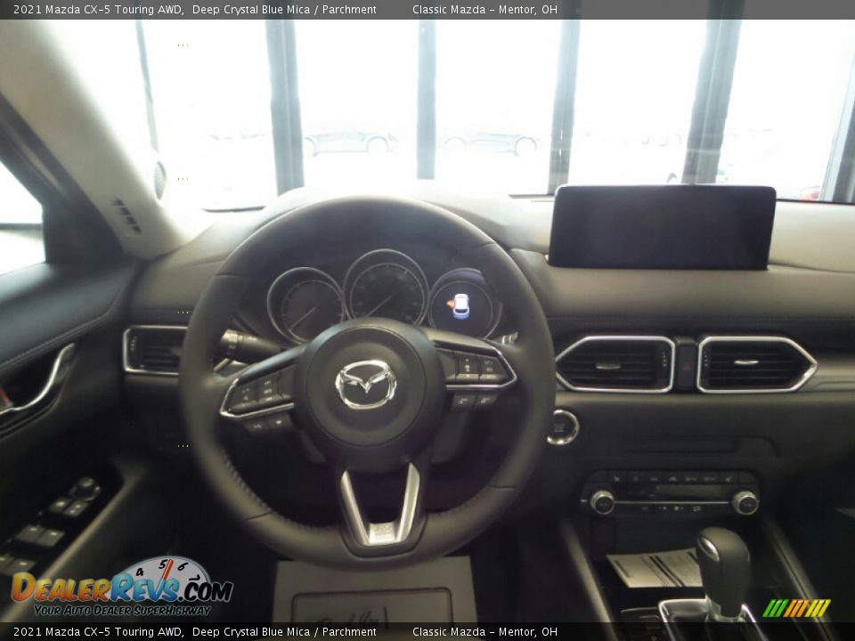 2021 Mazda CX-5 Touring AWD Deep Crystal Blue Mica / Parchment Photo #4