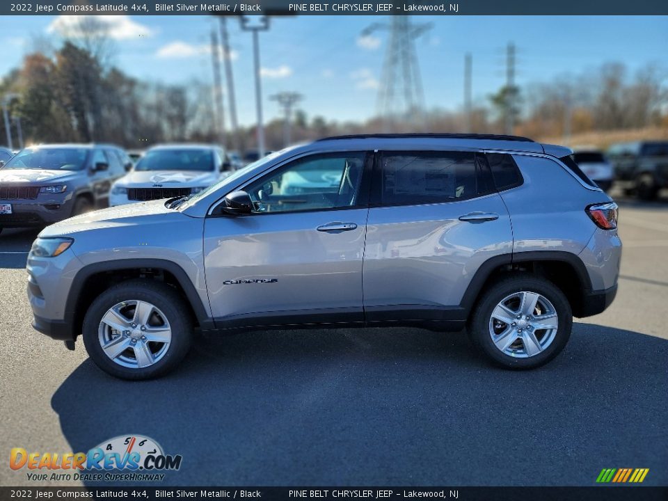 2022 Jeep Compass Latitude 4x4 Billet Silver Metallic / Black Photo #3