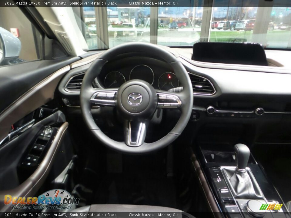 2021 Mazda CX-30 Premium AWD Sonic Silver Metallic / Black Photo #3