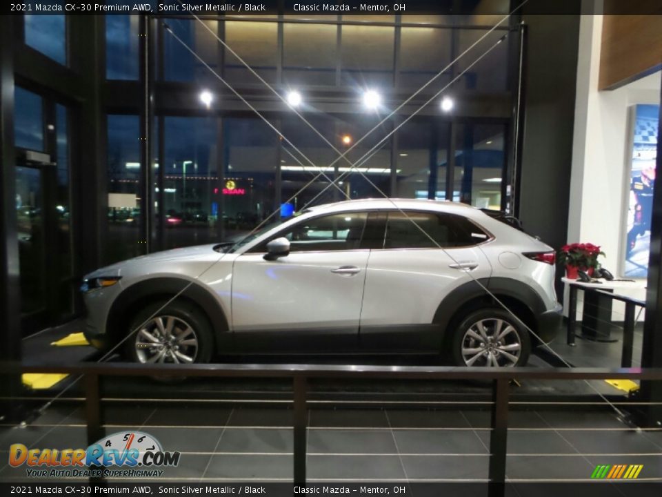 2021 Mazda CX-30 Premium AWD Sonic Silver Metallic / Black Photo #5
