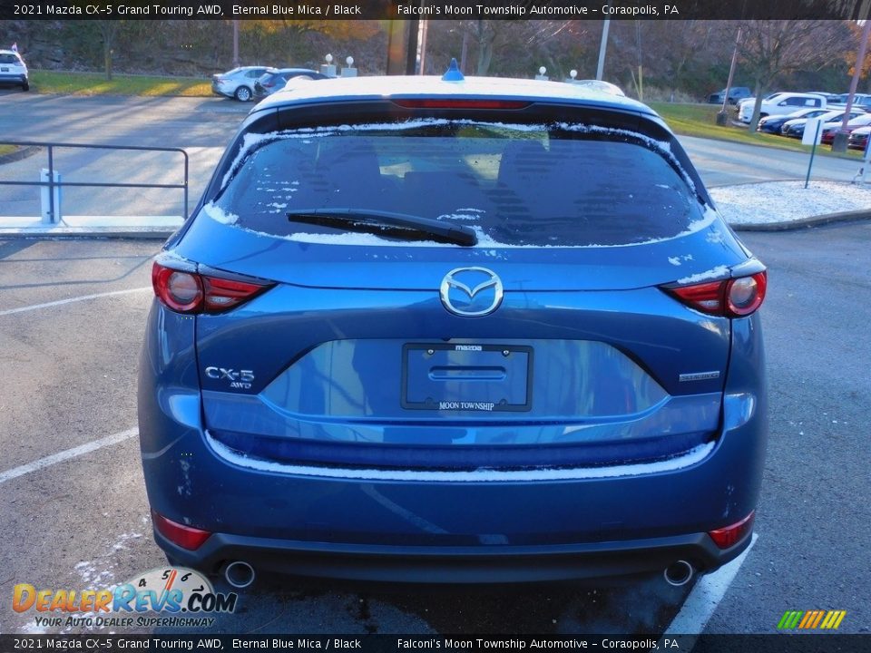 2021 Mazda CX-5 Grand Touring AWD Eternal Blue Mica / Black Photo #3