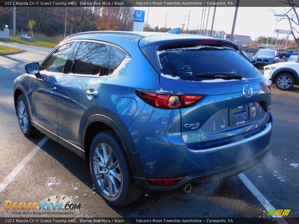 2021 Mazda CX-5 Grand Touring AWD Eternal Blue Mica / Black Photo #5