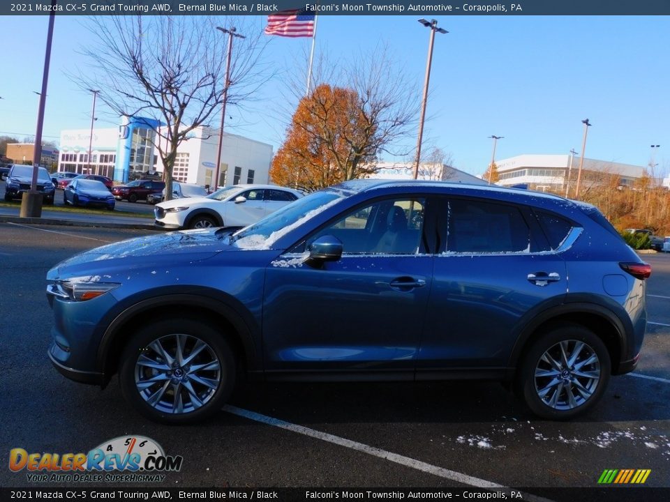 2021 Mazda CX-5 Grand Touring AWD Eternal Blue Mica / Black Photo #6