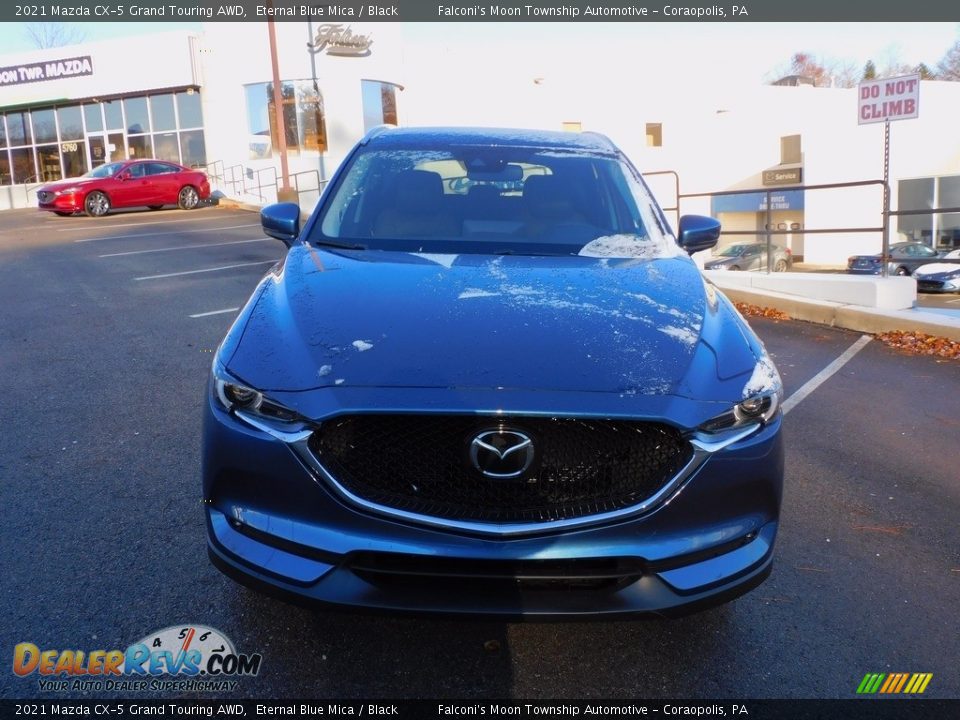 2021 Mazda CX-5 Grand Touring AWD Eternal Blue Mica / Black Photo #8