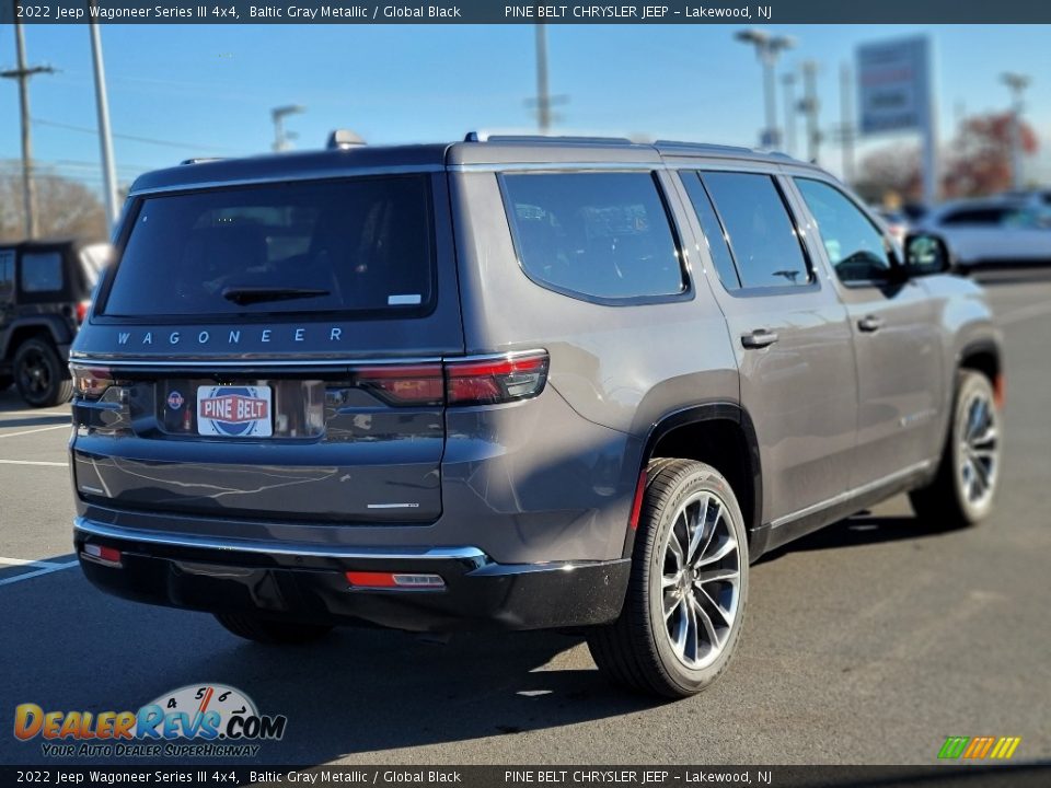 2022 Jeep Wagoneer Series III 4x4 Baltic Gray Metallic / Global Black Photo #5